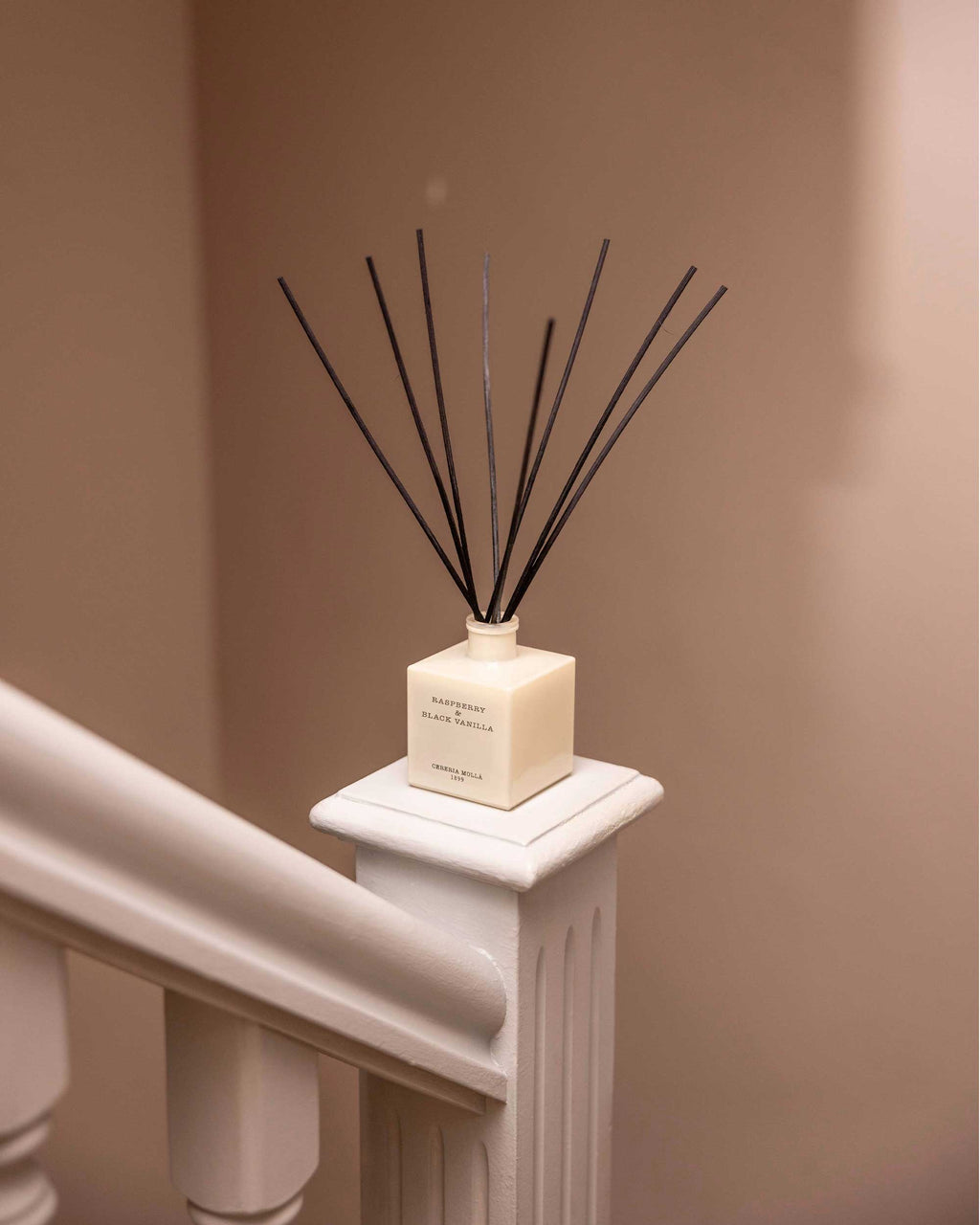 Diffusore Mikado Raspberry & Black Vanilla Cereria Mollá 250 ml – ambientazione